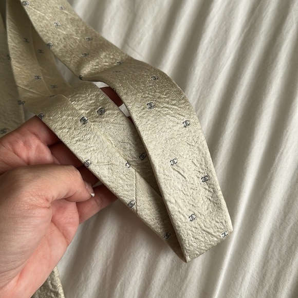 Chanel ecru men’s tie - Picture 7 of 10